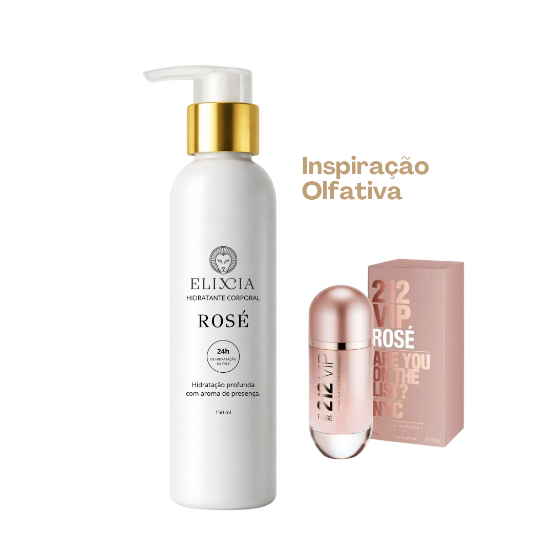 Hidratante Rosé - Inspiração Olfativa 212 Vip Rosé - 150ml